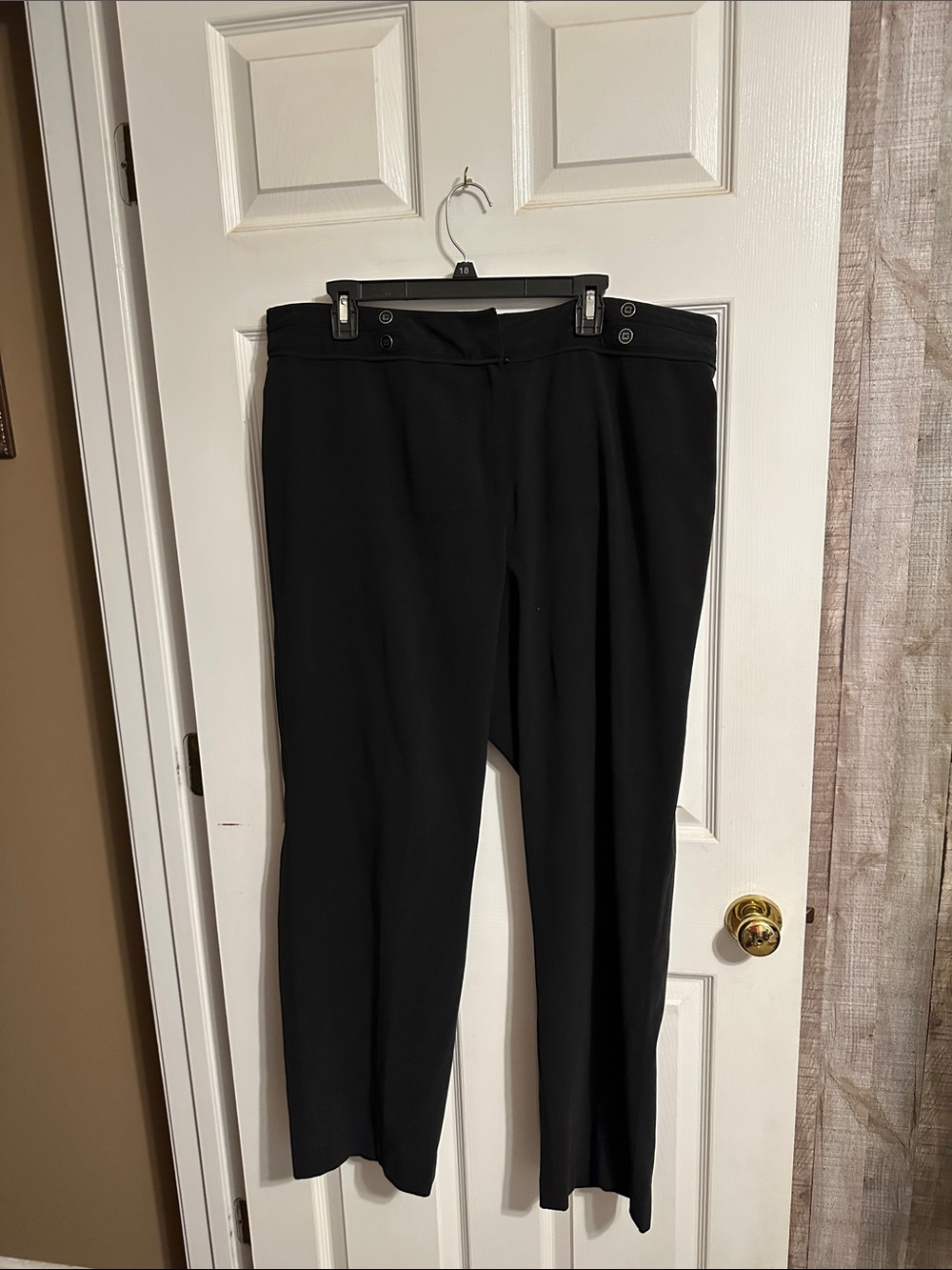new directions Black Straight-Leg Dress Pants